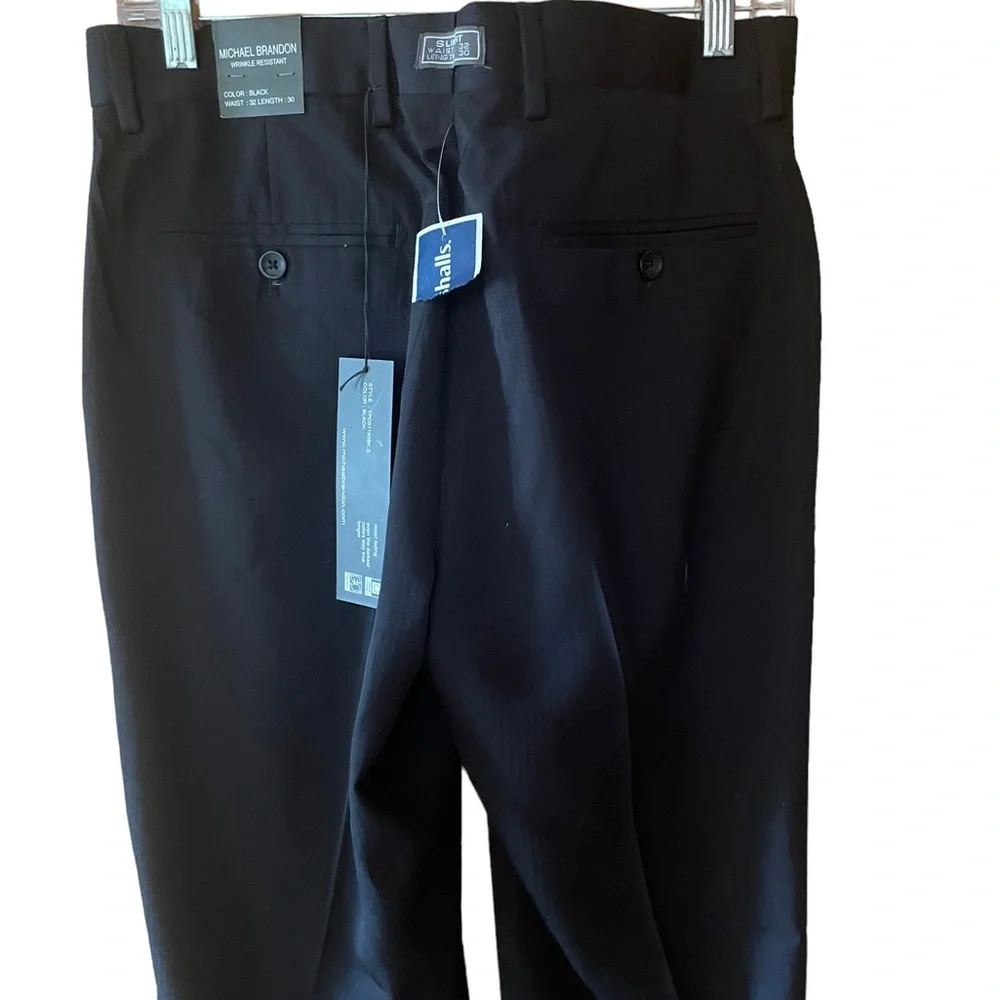 NWT‎ Michael Brandon 32x30 Slim Fit, Wrinkle Resistant Pants